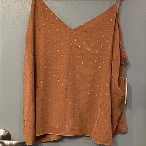 Express Tan Camisole with Gold Details